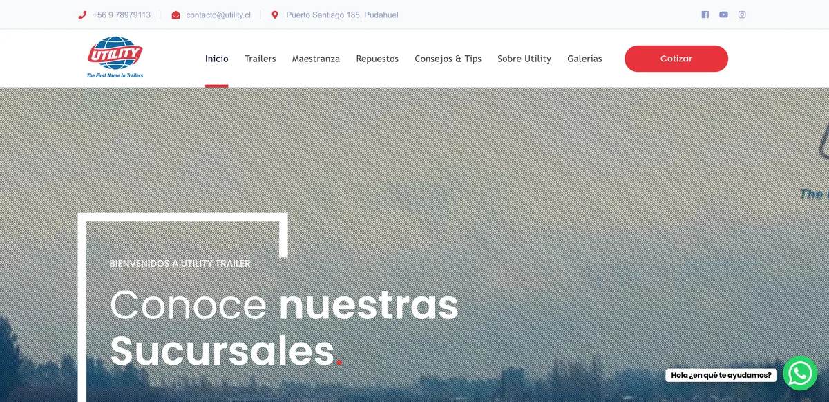 Sitio de Utility Chile