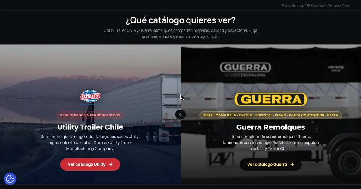 Sitio de Utility Trailer Chile